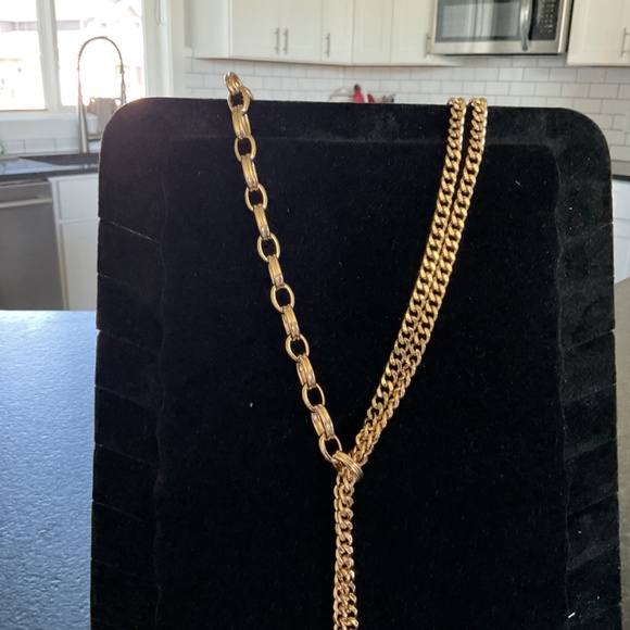 NWT double strand with pearl chain necklace from WHBM - Picture 3 of 8